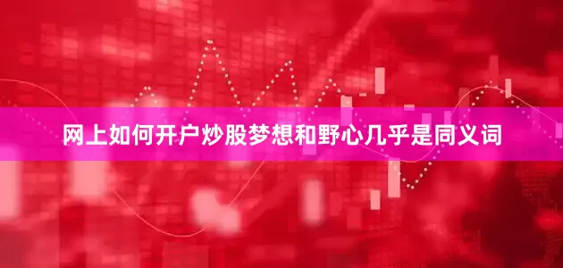 网上如何开户炒股梦想和野心几乎是同义词